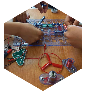 Hexagon pattern left