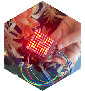 Hexagon pattern left